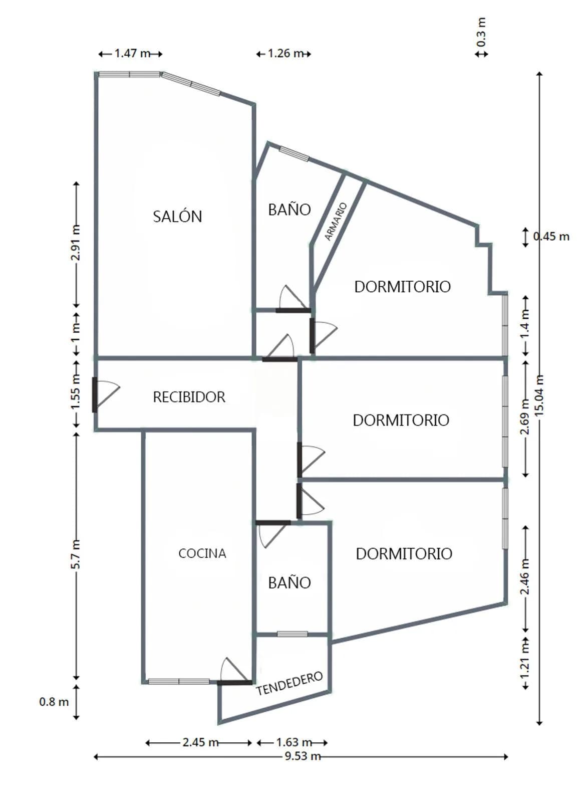 Piso en venta en Oviedo con 108 m2, 3 habitaciones y 2 baños, Garaje, Trastero, Ascensor y Amueblado., imagen 54